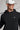 A male model wearing a sweat hoodie in black