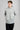 A male model wearing a sweat hoodie in grey