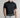 A man wearing a golf polo in black, regular  fit