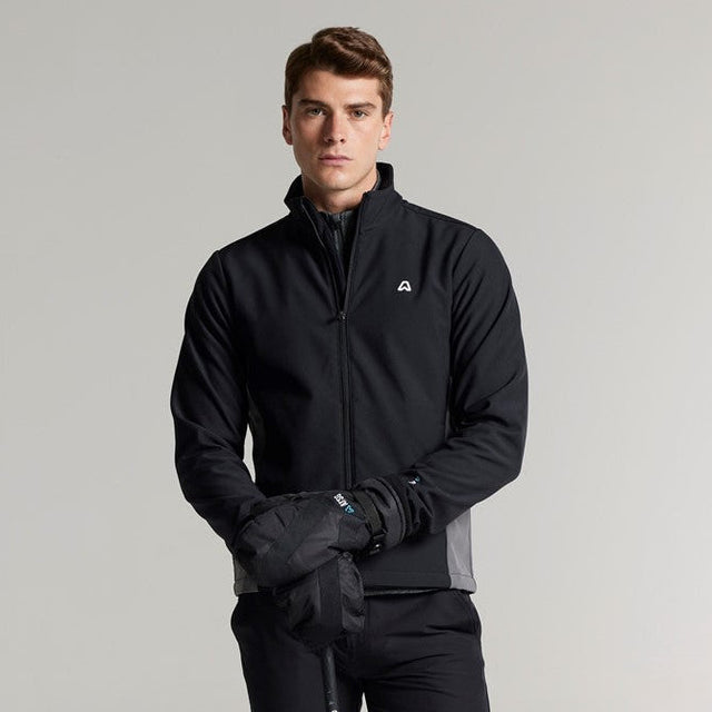 ATSG Mens Merritt Softshell Golf Jacket Black/Steel Grey – ATSG-Golf