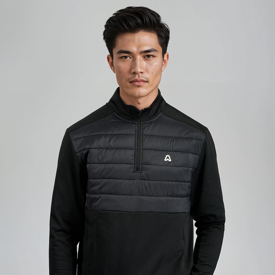ATSG Mens Hybrid Overhead Golf Jacket Black – ATSG-Golf