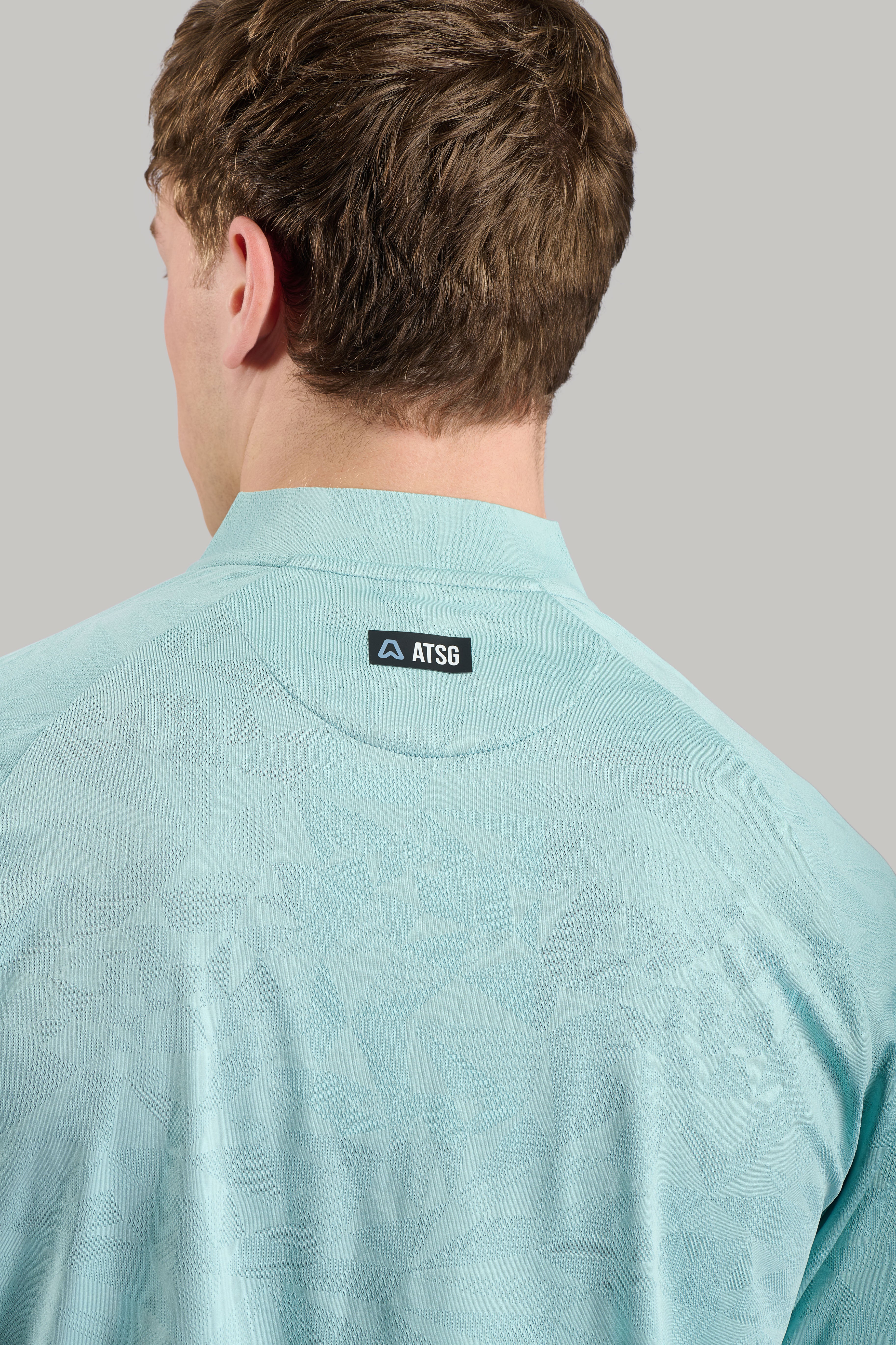 Orbit Texture Grandad Polo - Fresh Mint – ATSG-Golf