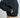Close-up of a person wearing a black pullover hoodie with a kangaroo pocket and white 'ATSG' lettering on the sleeve, paired with beige pants, against a light gray background.