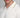 Close-up of a person wearing a white polo shirt with a logo on a gray background
